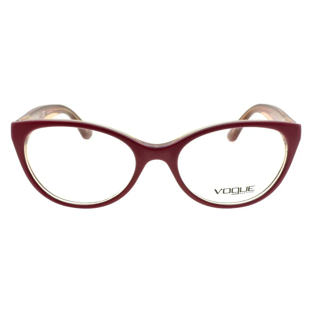 Vogue VO 2962 2313 Women's Eyeglasses Frames Cat Eye 51-17-135 Red / Fuchsia